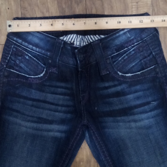 Rock Revival Women's 26 Stephanie Bootcut Embellished Purple Accents NWOT - Picture 7 of 10